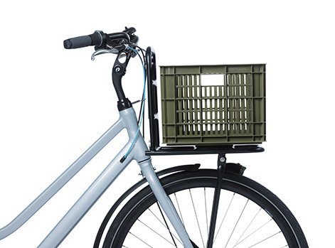 Kosz przedni/tylny na bagażnik BASIL BICYCLE CRATE M, 29.5L, recycled synthetic, moss green (NEW)