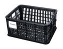 Kosz przedni/tylny na bagażnik BASIL BICYCLE CRATE S, 17.5L, recycled synthetic, black (NEW)