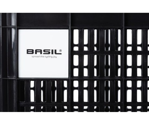 Kosz przedni/tylny na bagażnik BASIL BICYCLE CRATE S, 17.5L, recycled synthetic, black (NEW)