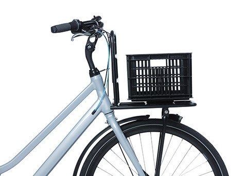 Kosz przedni/tylny na bagażnik BASIL BICYCLE CRATE S, 17.5L, recycled synthetic, black (NEW)