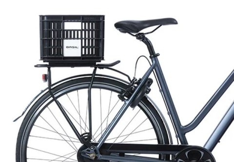 Kosz przedni/tylny na bagażnik BASIL BICYCLE CRATE S, 17.5L, recycled synthetic, black (NEW)