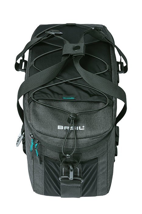 Torba na bagażnik BASIL DISCOVERY 365D TRUNKBAG MIK M 9L, MIK System (ready to go) wodoodporna black melee (NEW)