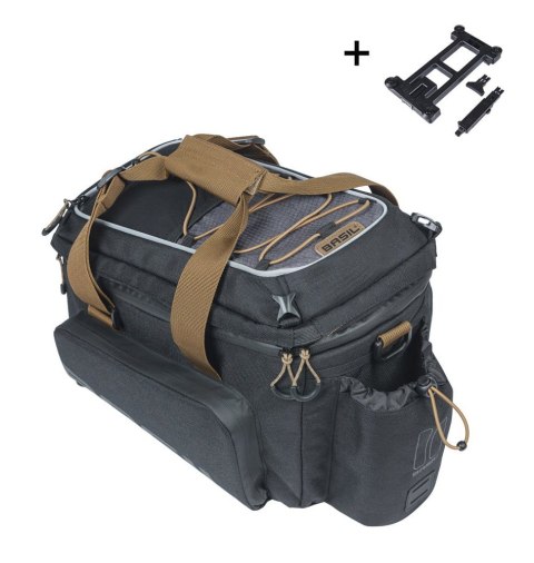 Torba na bagażnik BASIL MILES TRUNKBAG XL PRO MIK 9-36L, MIK System 2.0 (ready to go, 100% wodoodporna black slate (NEW)