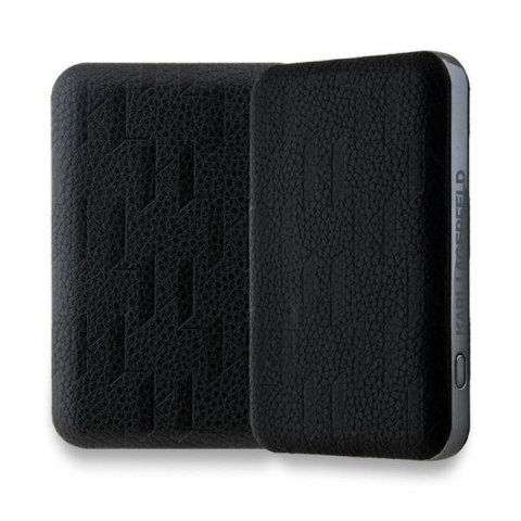 Karl Lagerfeld Karl & Choupette Head Pin MagSafe - Power Bank indukcyjny 5000 mAh 15W (czarny)