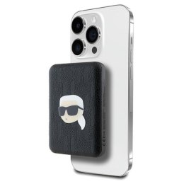 Karl Lagerfeld Karl Head Pin MagSafe - Power Bank indukcyjny 5000 mAh 15W (czarny)