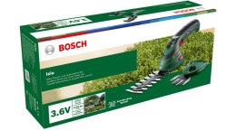 Bosch Isio akumulatorowe nożyce do trawy 8 cm 3,6 V Litowo-jonowa (Li-Ion) Czarny, Zielony