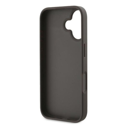 Guess 4G Bottom Stripe - Etui iPhone 16 Plus (brązowy)
