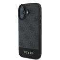 Guess 4G Bottom Stripe - Etui iPhone 16 Plus (szary)