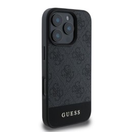 Guess 4G Bottom Stripe - Etui iPhone 16 Pro Max (szary)