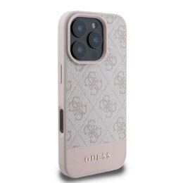 Guess 4G Bottom Stripe - Etui iPhone 16 Pro (różowy)