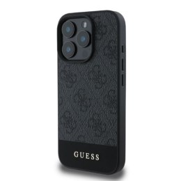 Guess 4G Bottom Stripe - Etui iPhone 16 Pro (szary)