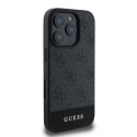 Guess 4G Bottom Stripe - Etui iPhone 16 Pro (szary)