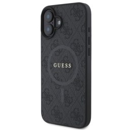 Guess 4G Ring Classic Logo MagSafe - Etui iPhone 16 (czarny)