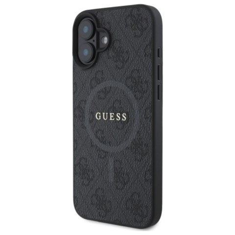 Guess 4G Ring Classic Logo MagSafe - Etui iPhone 16 (czarny)