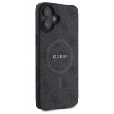 Guess 4G Ring Classic Logo MagSafe - Etui iPhone 16 (czarny)