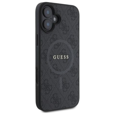 Guess 4G Ring Classic Logo MagSafe - Etui iPhone 16 (czarny)