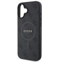 Guess 4G Ring Classic Logo MagSafe - Etui iPhone 16 (czarny)