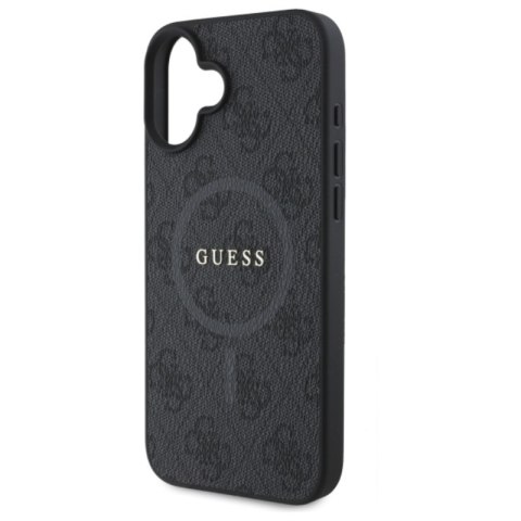 Guess 4G Ring Classic Logo MagSafe - Etui iPhone 16 (czarny)