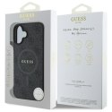 Guess 4G Ring Classic Logo MagSafe - Etui iPhone 16 (czarny)