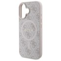 Guess 4G Ring Classic Logo MagSafe - Etui iPhone 16 (różowy)