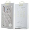 Guess 4G Ring Classic Logo MagSafe - Etui iPhone 16 (różowy)