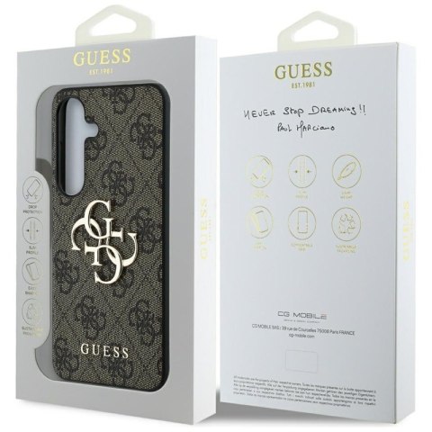 Guess Big 4G Logo Classic Logo - Etui do Samsung Galaxy S25+ (brązowy)