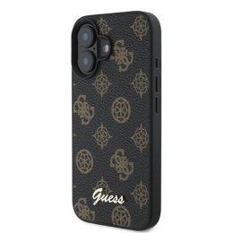 Guess Peony Script MagSafe - Etui iPhone 16 Plus (czarny)