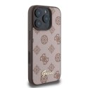 Guess Peony Script MagSafe - Etui iPhone 16 Pro (brązowy)