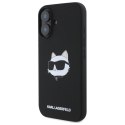 Karl Lagerfeld Silicone Choupette Head Print MagSafe - Etui iPhone 16 (czarny)