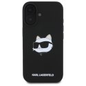Karl Lagerfeld Silicone Choupette Head Print MagSafe - Etui iPhone 16 (czarny)