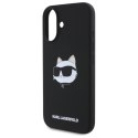 Karl Lagerfeld Silicone Choupette Head Print MagSafe - Etui iPhone 16 (czarny)