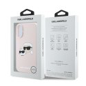 Karl Lagerfeld Silicone Double Heads Print MagSafe - Etui iPhone 16 Plus (różowy)