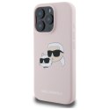Karl Lagerfeld Silicone Double Heads Print MagSafe - Etui iPhone 16 Pro Max (różowy)