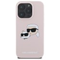 Karl Lagerfeld Silicone Double Heads Print MagSafe - Etui iPhone 16 Pro Max (różowy)