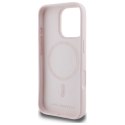 Karl Lagerfeld Silicone Double Heads Print MagSafe - Etui iPhone 16 Pro (różowy)