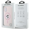 Karl Lagerfeld Silicone Karl & Choupette Ring MagSafe - Etui iPhone 16 (różowy)