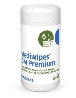 MEDIWIPES DM PREMIUM Chusteczki do delikatnych powierzchni, tuba, 100szt.