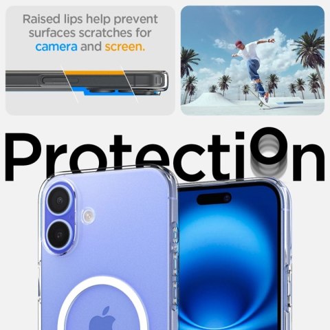 Spigen Liquid Crystal Mag MagSafe - Etui do iPhone 16 (Przezroczysty)