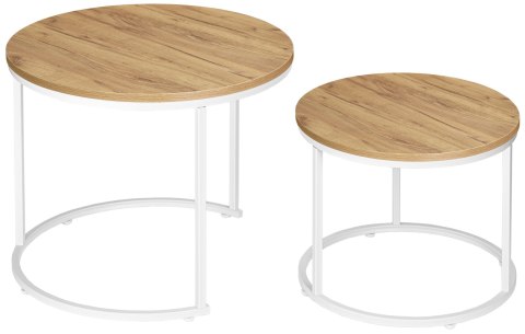 Zestaw dwóch stolików Biały Galen Small Craft