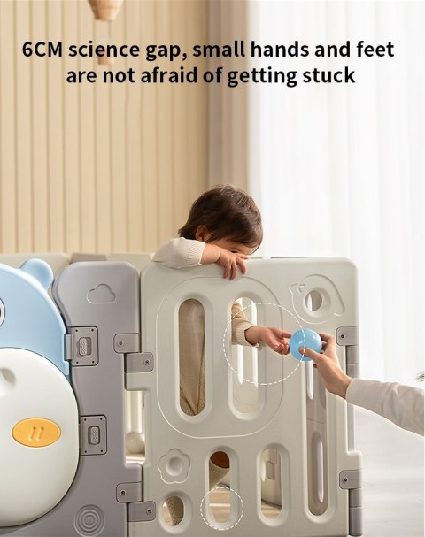 Płotek/Kojec Modułowy Hipcio Niebieski