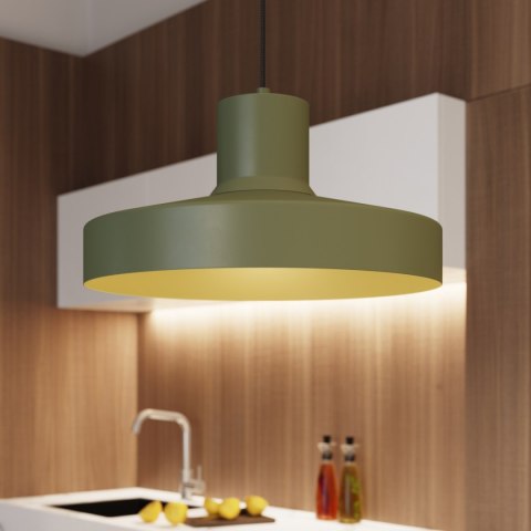 Lampa wisząca BILO zielona oliwka