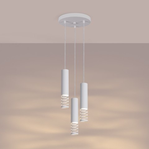 Lampa wisząca LAMI 3P biały