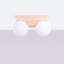 Plafon BULBO 2 naturalne drewno
