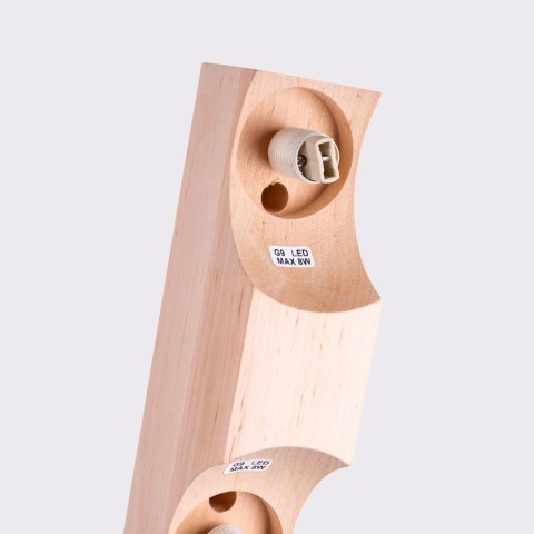 Plafon BULBO 2 naturalne drewno