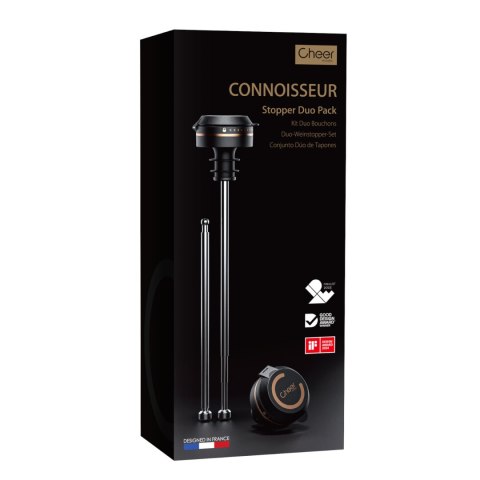 Zestaw 2 korki + 2 rurki Connoisseur