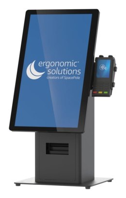 Ergonomic Solutions SpacePole Kiosk SPK401-02 akcesorium do systemów POS Zestaw do kiosku Czarny Metal 75 x 75 mm 100 x 100 mm