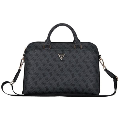 Guess 4G Zipper Pocket Triangle Logo - Torba na notebooka 15" (czarny)