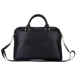 Guess Grained Zipper Pocket Triangle Logo - Torba na notebooka 15