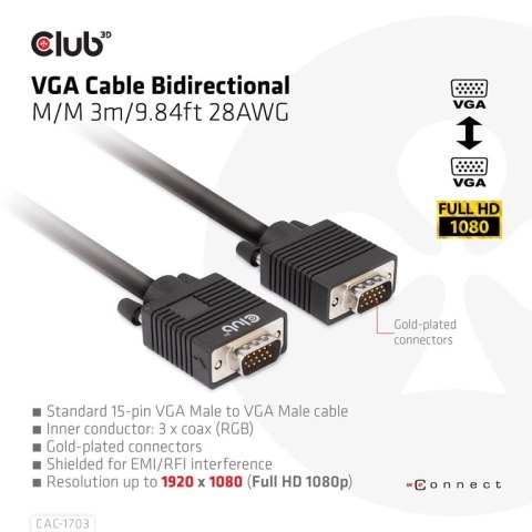 CLUB3D CAC-1703 kabel VGA