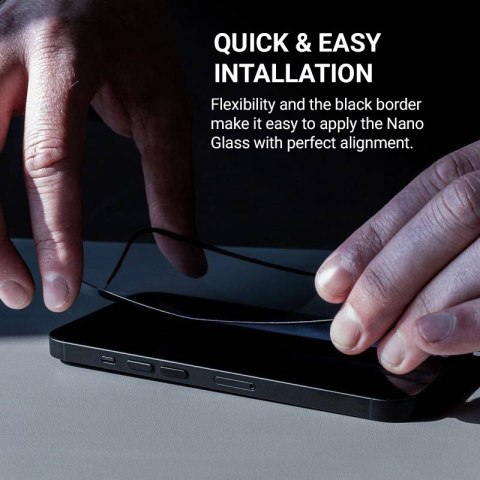 Crong Nano Glass - Niepękające szkło hybrydowe iPhone 16 Plus / iPhone 15 Plus
